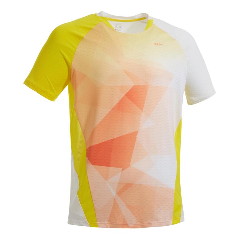 Camiseta de bádminton manga corta Hombre Perfly 560