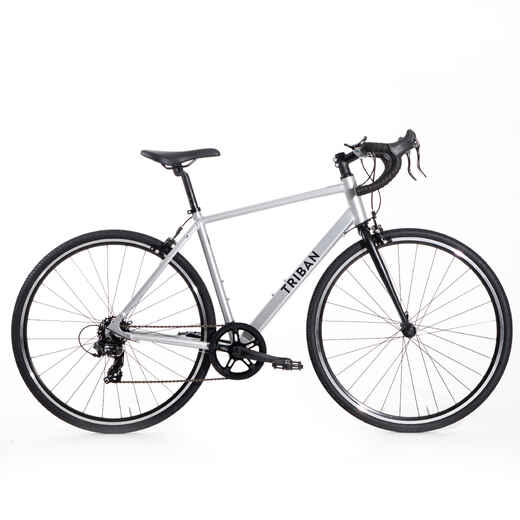 
      Pánsky cestný bicykel RC 100 sivý
  