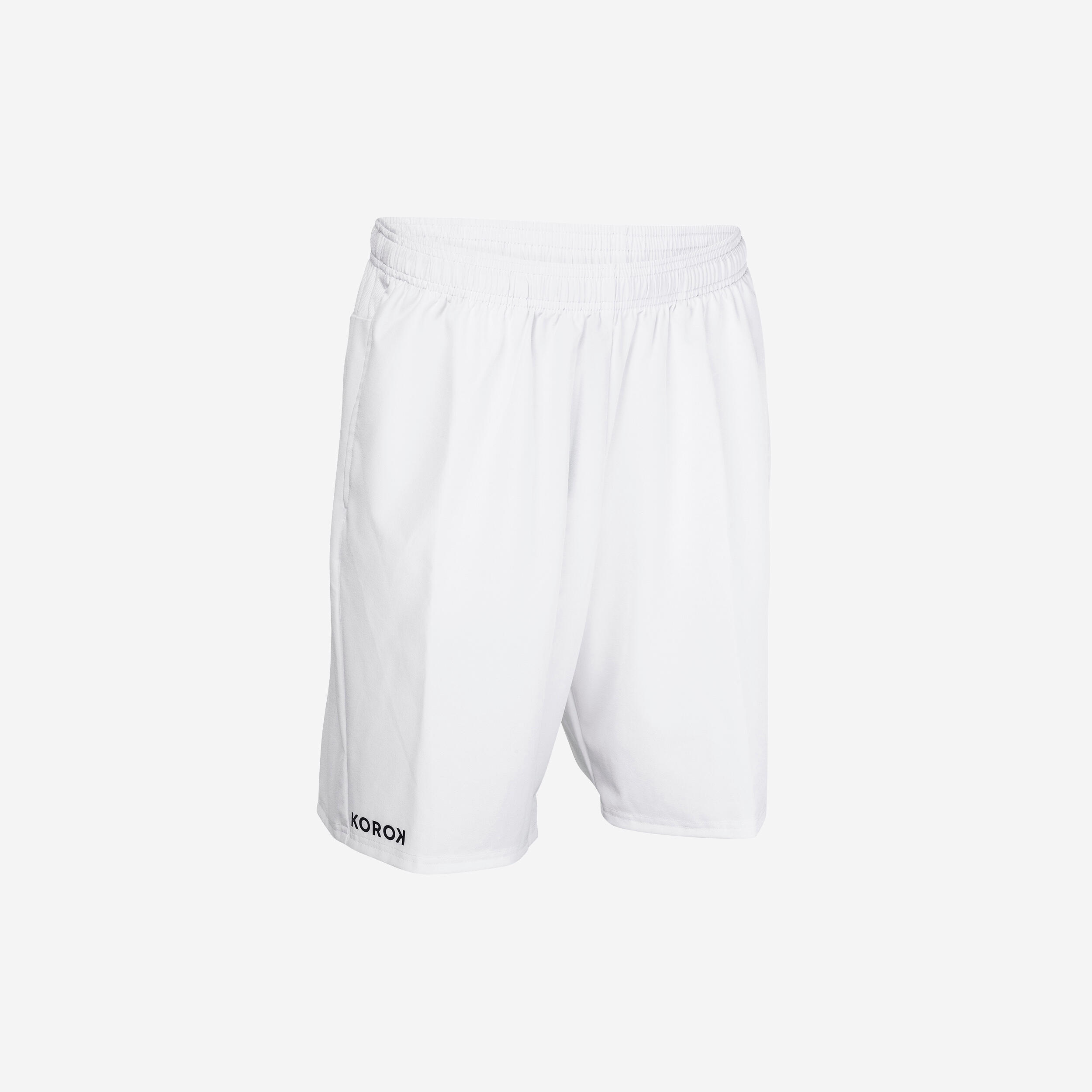 Pantaloncini da hockey FH500 da uomo, bianco