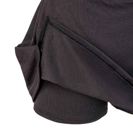 Moteriškas žolės riedulio sijonas „FH500“, juoda