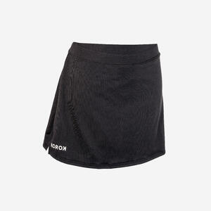 Falda Hockey Hierba Korok FH500 Mujer negro
