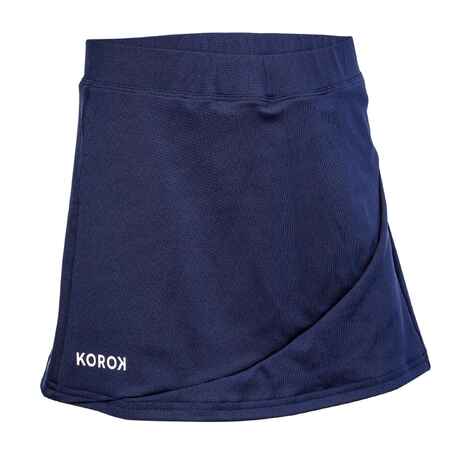 Girls' Field Hockey Skirt FH500 - Navy Blue