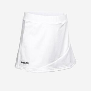 Falda Hockey Hierba Korok FH100 Niñas blanco