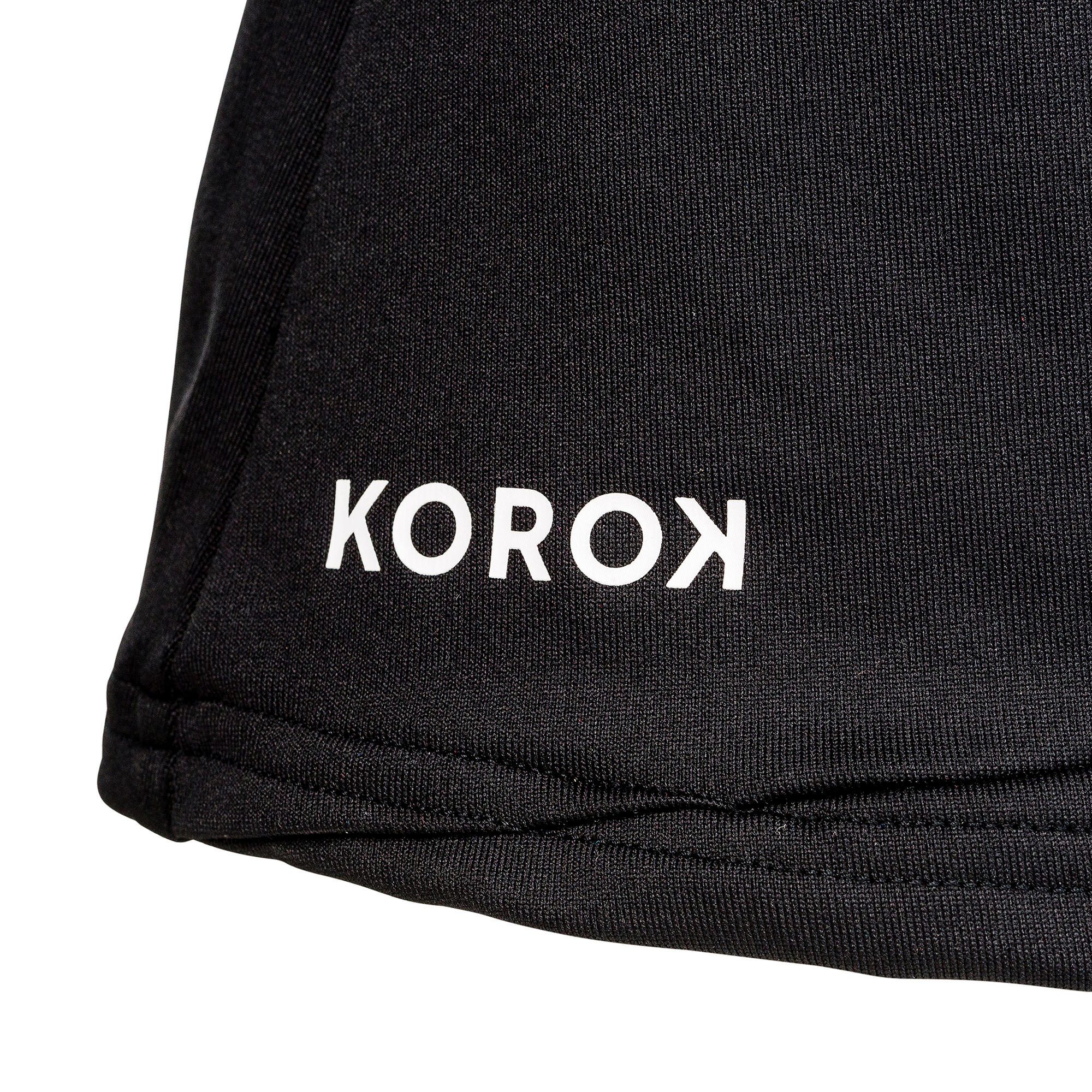 Jupe de hockey sur gazon fille FH100 noir - KOROK