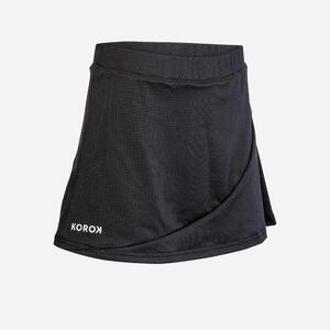 Falda Hockey Hierba Korok FH100 Niñas negro