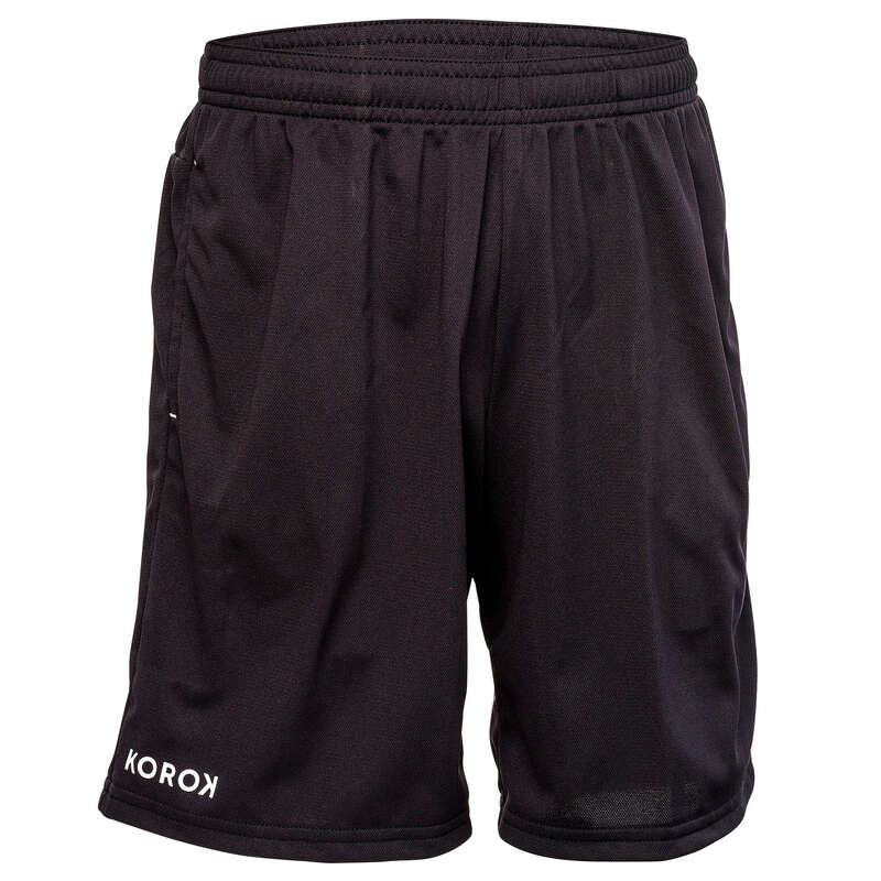 APPAREL FIELDHOCKEY Field Hockey - FH100 Boys' Shorts - Black KOROK - Field Hockey