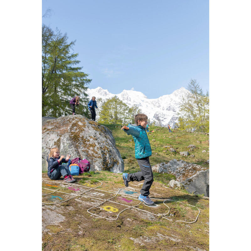 Wanderschuhe Crossrock mit Schnürung Kinder Gr. 35–38 blau