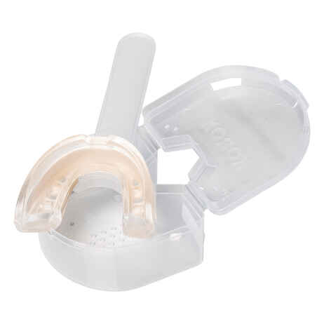 Kids' Medium-Intensity Field Hockey Mouthguard Size Small FH500 - White