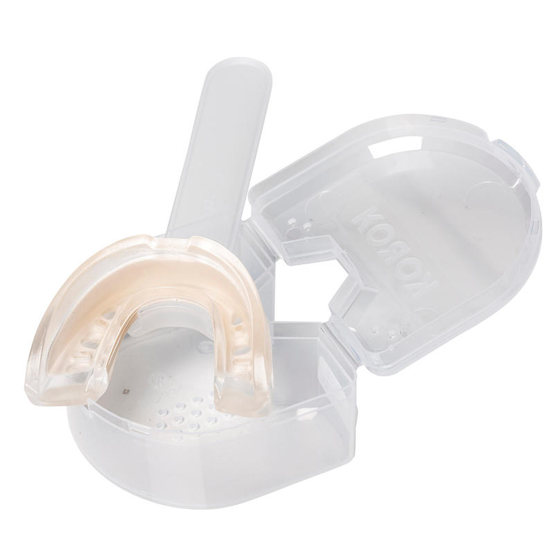 Kids' MediumIntensity Field Hockey Mouthguard Size Small FH500 White