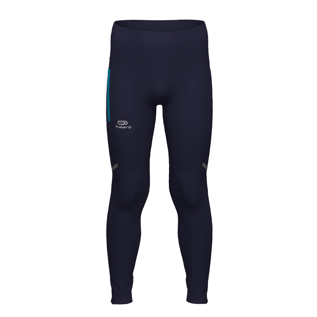 COLLANT DE RUNNING RESPIRANT ENFANT - KIPRUN DRY BLEU MARINE