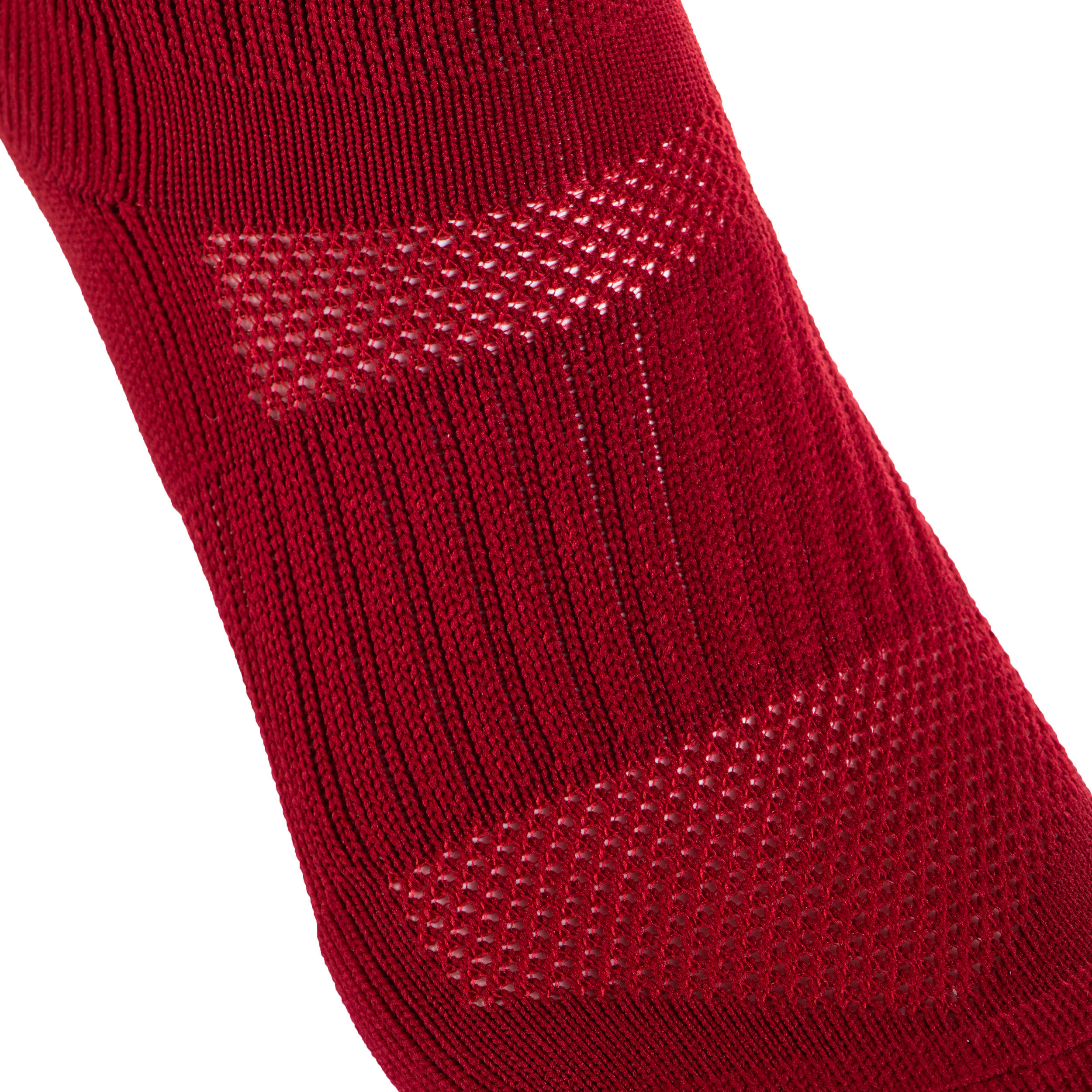 Knee-Length Rugby Socks R500 - Red 3/7