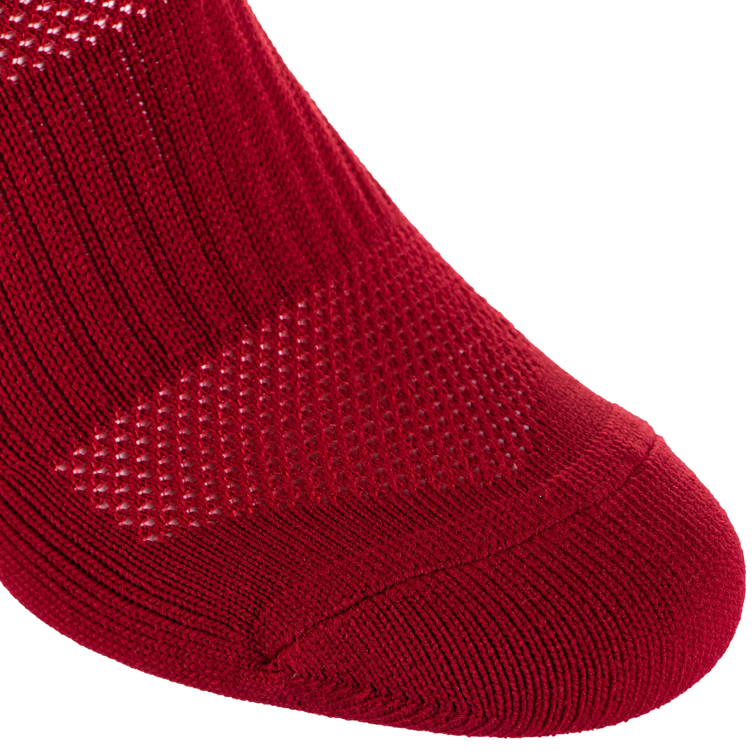 Knee-Length Rugby Socks R500 - Red 2/7