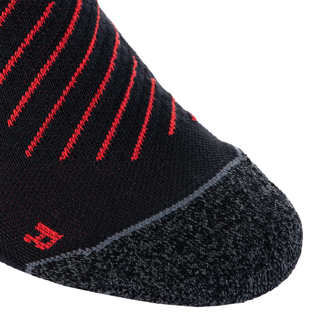 Adult Non-Slip Mid-High Rugby Socks R500 - Black