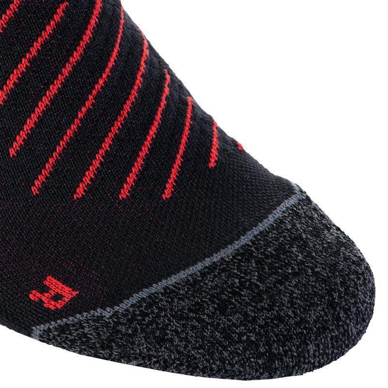 Chaussettes de rugby antidérapantes R500 Mid Noir