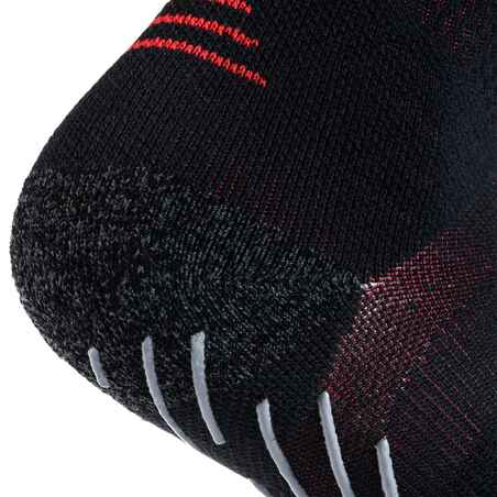 Adult Non-Slip Mid-High Rugby Socks R500 - Black