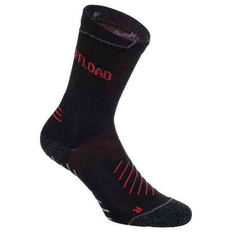 Adult Non-Slip Mid-High Rugby Socks R500 - Black - Decathlon