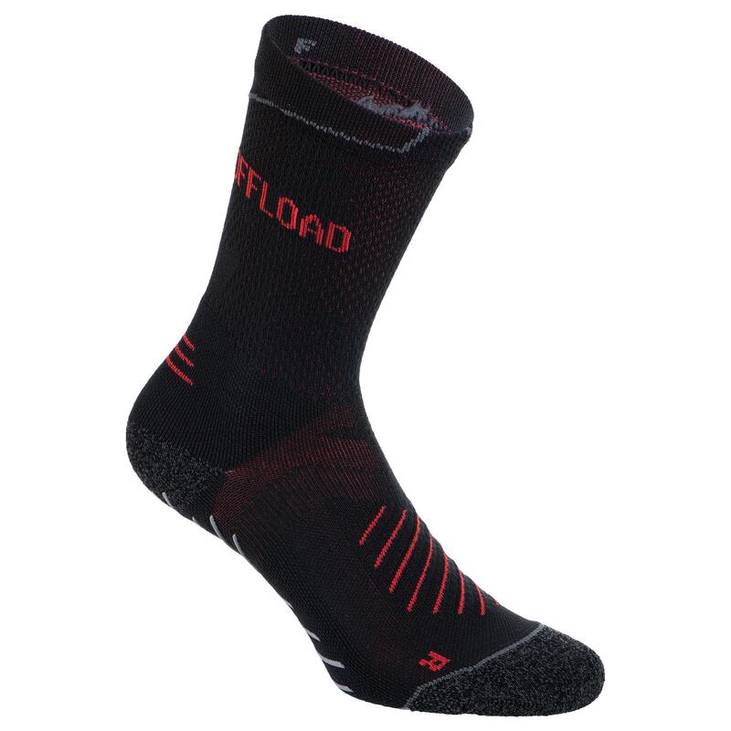 Calcetines de Rugby Antideslizantes Offload R500 Mid Negro