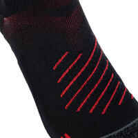 Adult Non-Slip Mid-High Rugby Socks R500 - Black