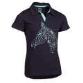Tricou Polo Echitaţie 100 bleumarin Copii
