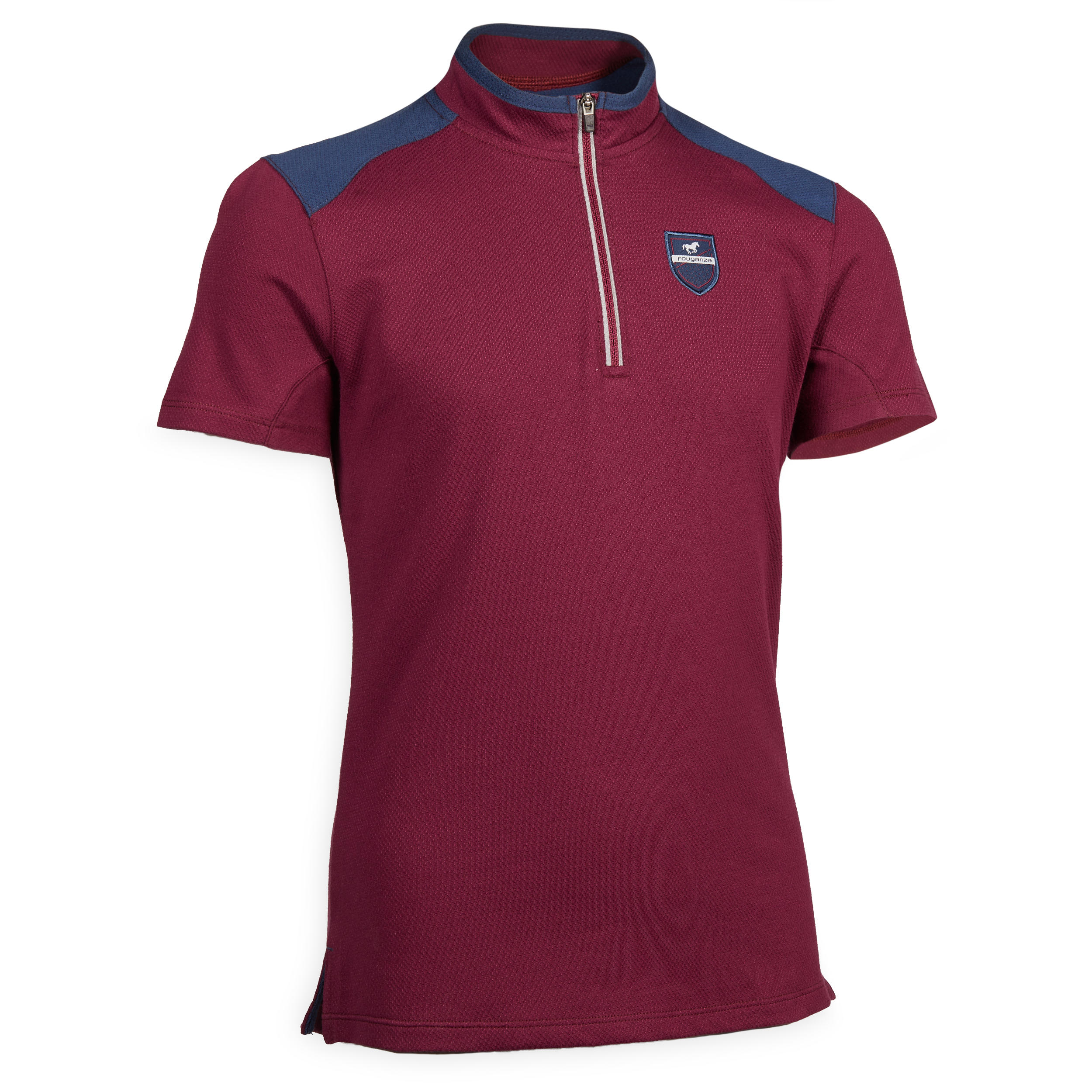 Tricou Polo 500 Echitaţie Mesh Roz/Mov copii