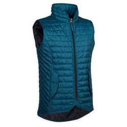 Kids' Horse Riding Sleeveless Padded Jacket 100 - Petrol Blue