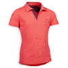 Reit-Poloshirt Kurzarm 500 Mesh Kinder rosa/pflaume