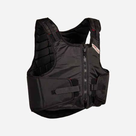 Adult Horse Riding Body Protector Smartrider - Black
