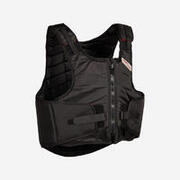 Gilet sicurezza equitazione SMARTRIDER bambino nero