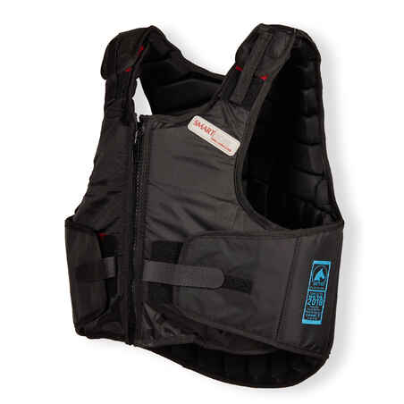 Adult Horse Riding Body Protector Smartrider - Black