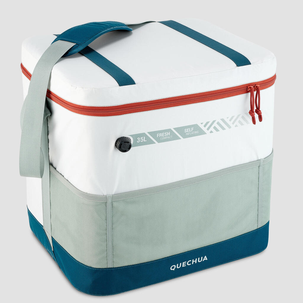 GLACIERE SOUPLE DE CAMPING - 35 LITRES - CONSERVATION AU FRAIS 17 HEURES