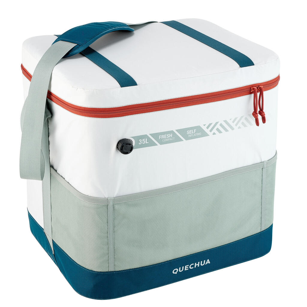 GLACIERE SOUPLE DE CAMPING - 35 LITRES - CONSERVATION AU FRAIS 17 HEURES