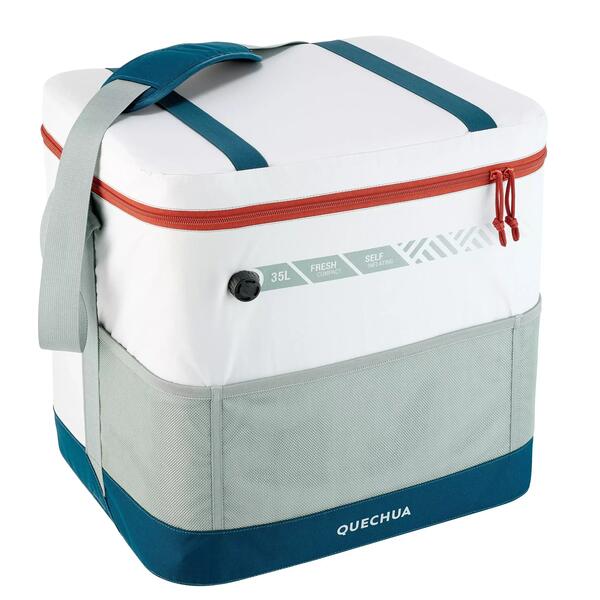 Soft insulated camping cooler bag