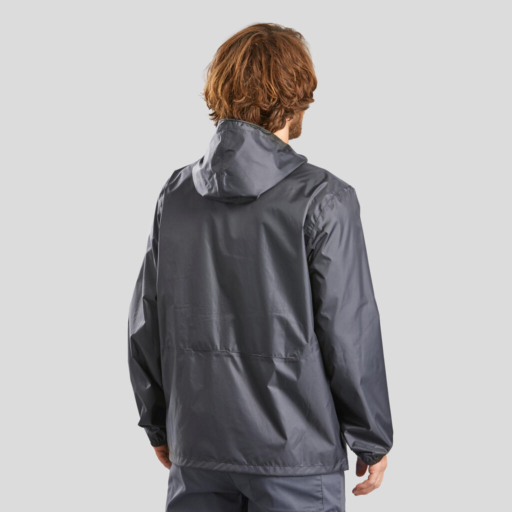 Men's Windproof and Water-repellent Hiking Jacket - Raincut Full Zip