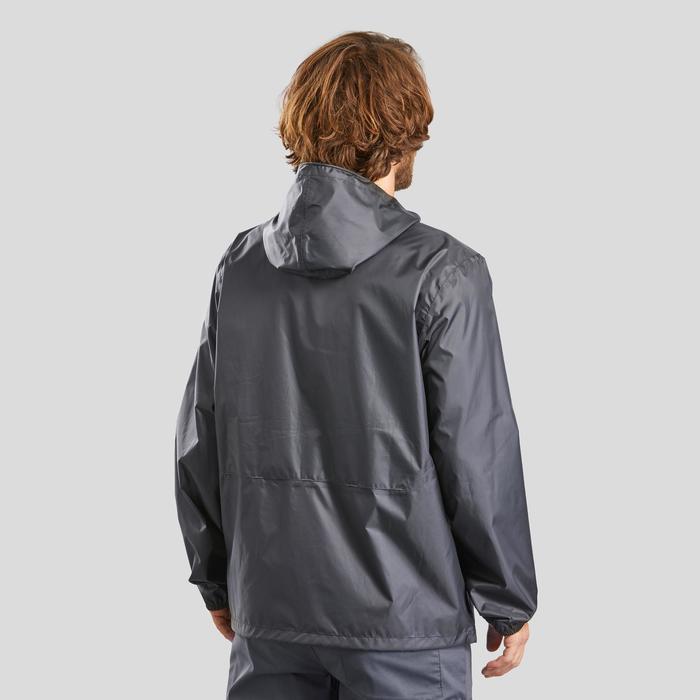 Men's country walking rain coat NH100 Raincut Full Zip Decathlon