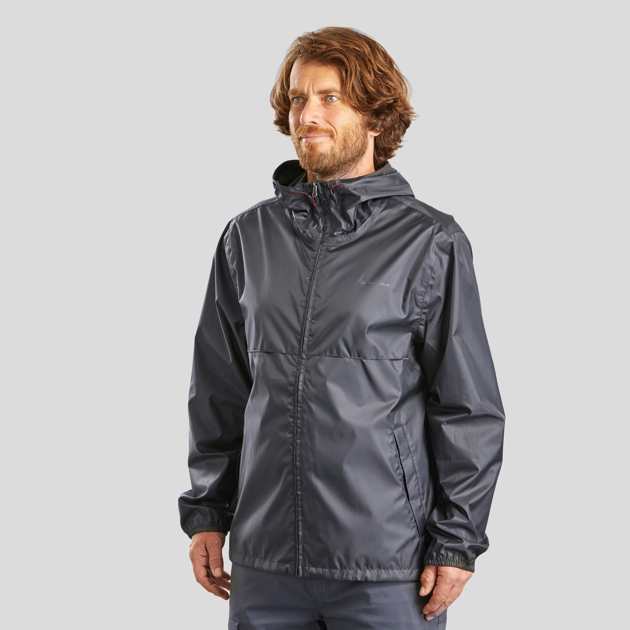 Veste coupe vent et deperlante de randonnee Raincut Full Zip Homme
