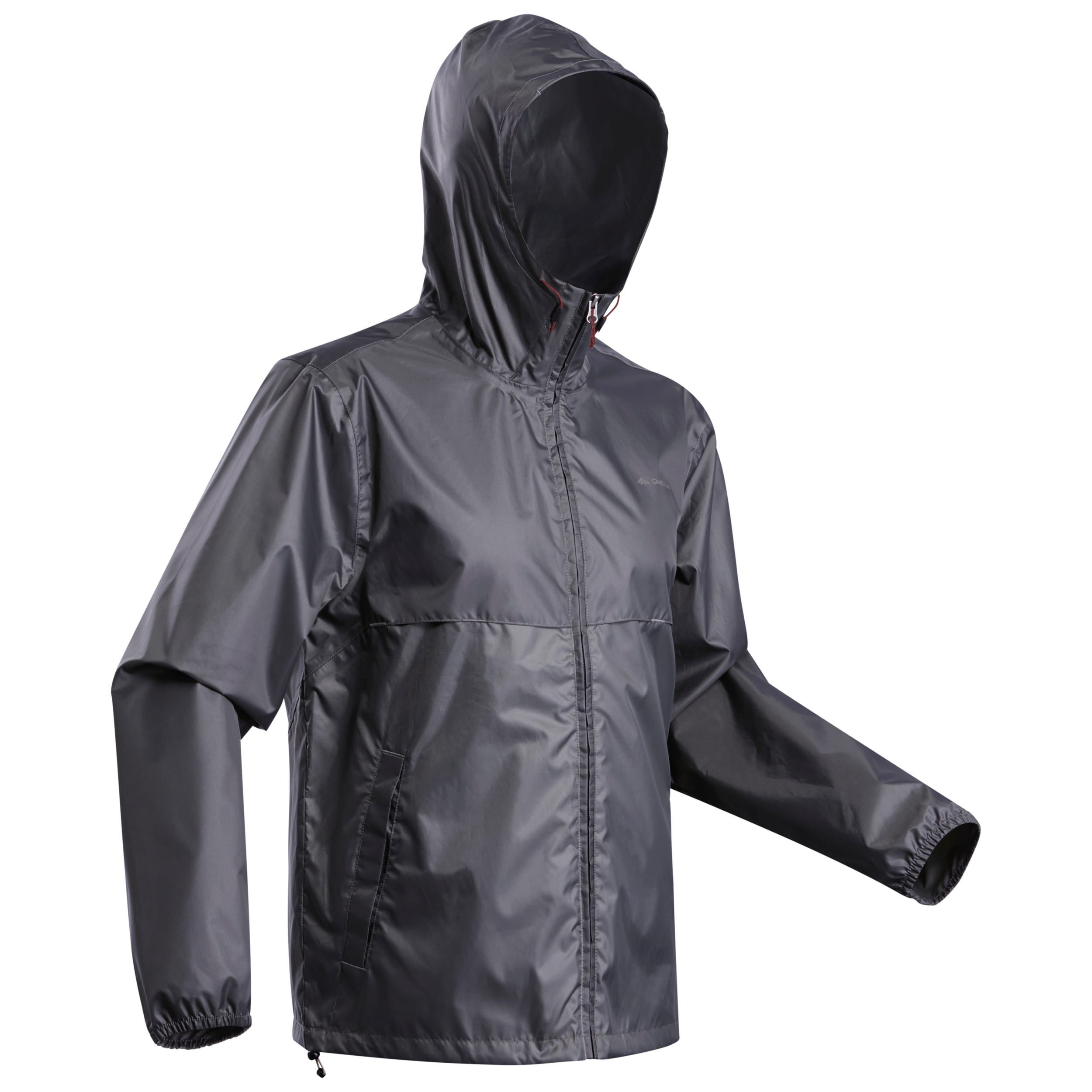 Men s waterpoof jacket full zip NH100 Black