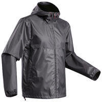 Men's waterpoof jacket full zip - NH100 - Black