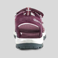 Women's walking sandals - NH110 - Burgundy