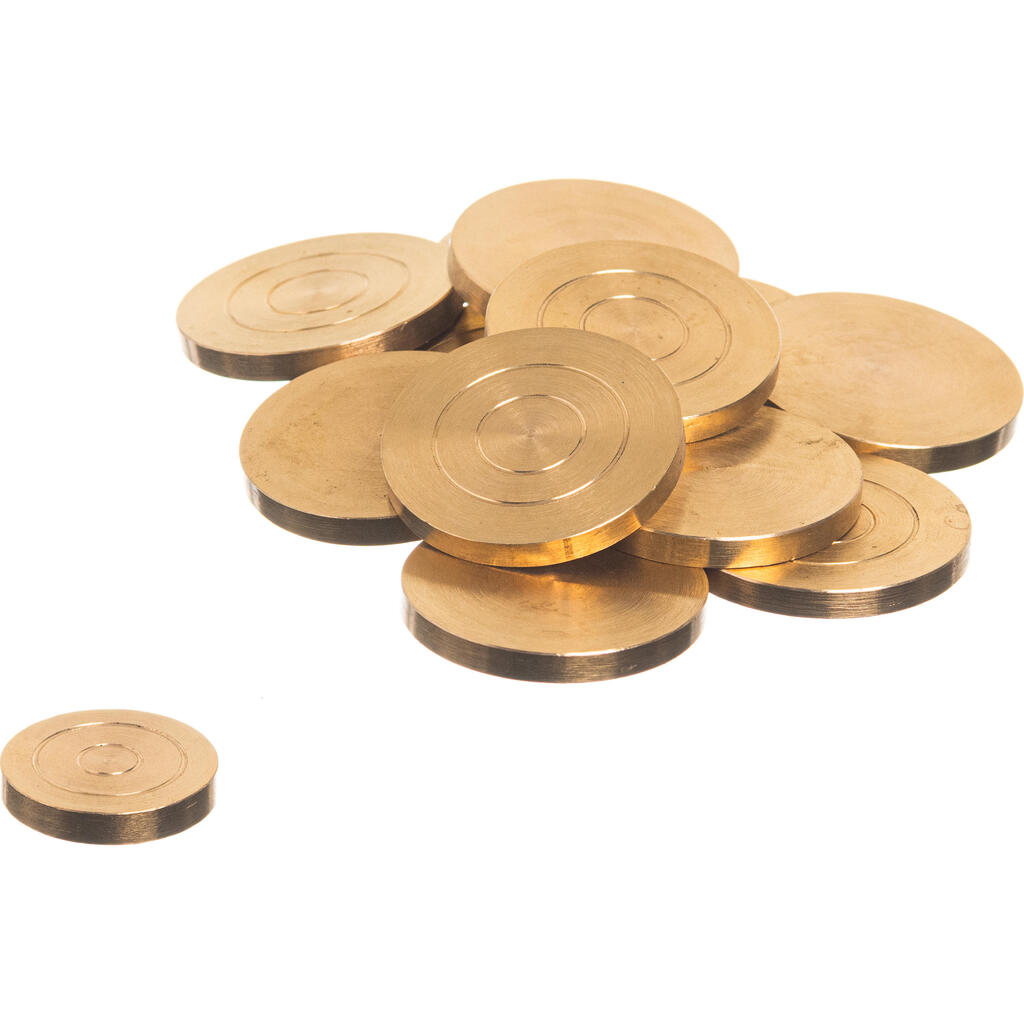 Set of 12 Brass Vendéen Discs + 1 Jack