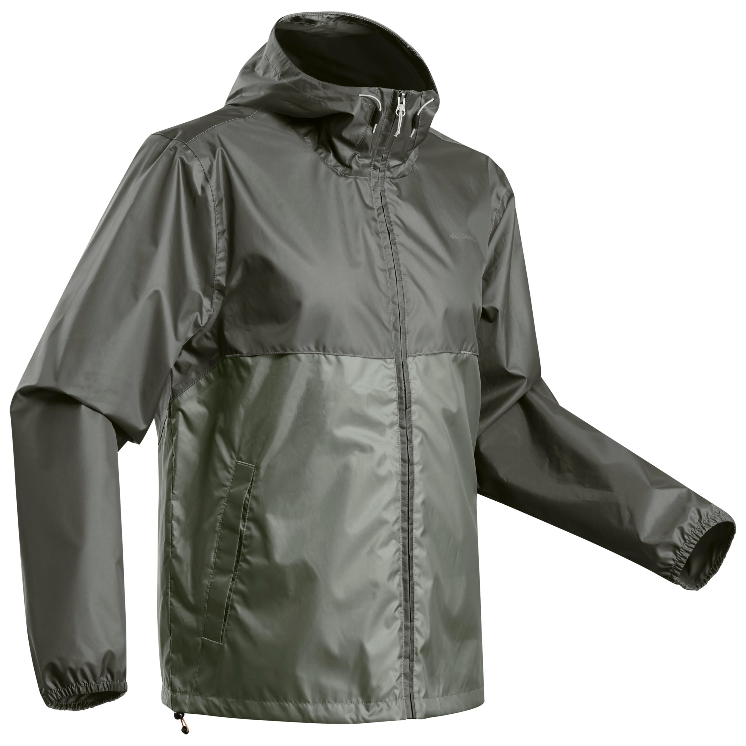 

Men's country walking rain coat - NH100 Raincut Full Zip -  By QUECHUA | Decathlon