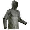 Men's waterpoof jacket - NH100 - Khaki/Black