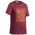 Men's hiking t-shirt nh500 bordeaux