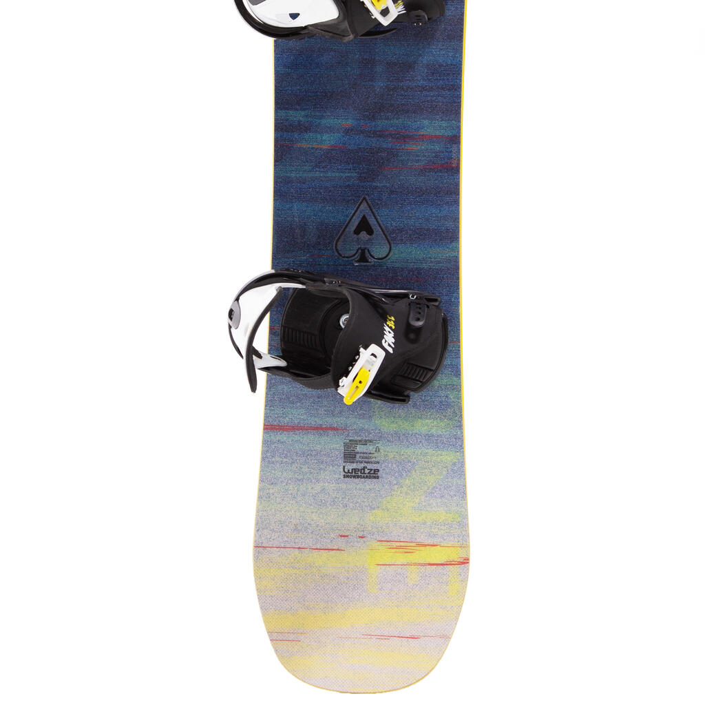 Non-slip adhesive pads for snowboards.