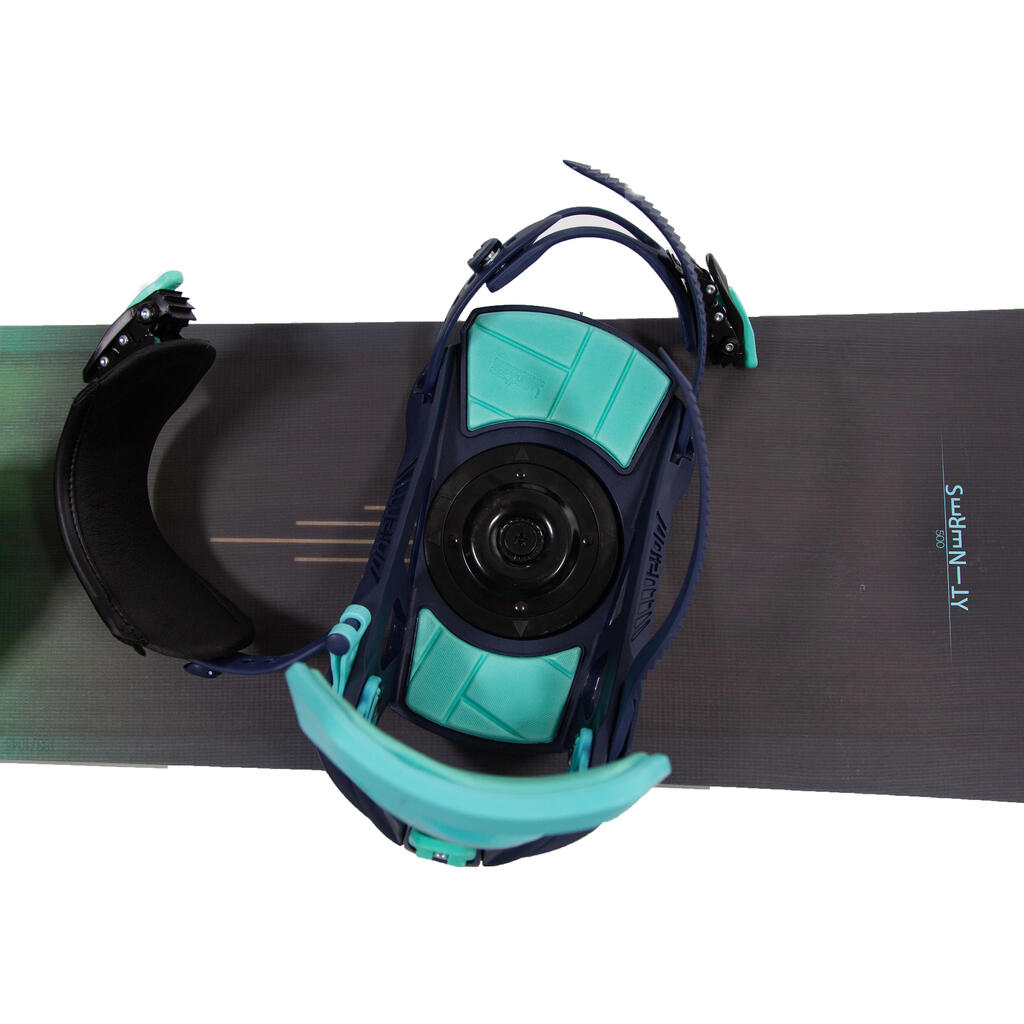 Women's rental snowboard bindings, Serenity 500 Rental - Blue