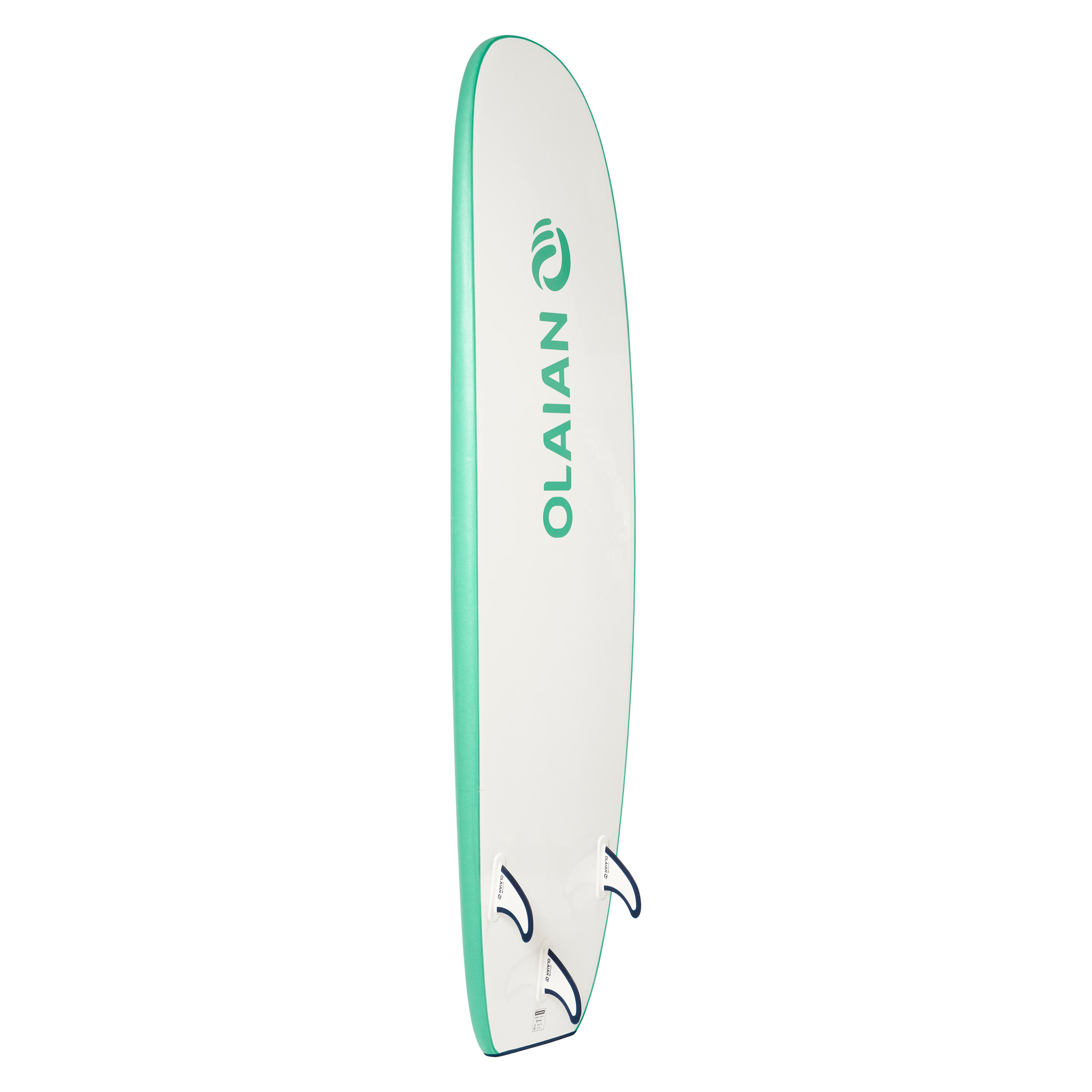 Surfboard with leash and 3 fins - 7'5 100 - OLAIAN