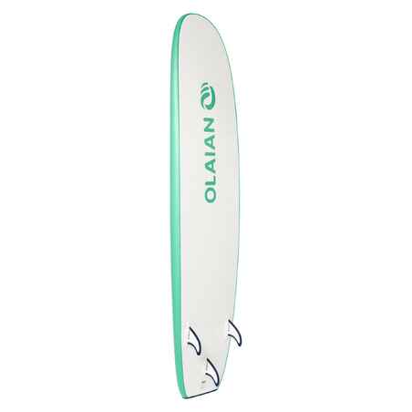 FOAM SURFBOARD 100 7'5” Comes with a leash and 3 fins.