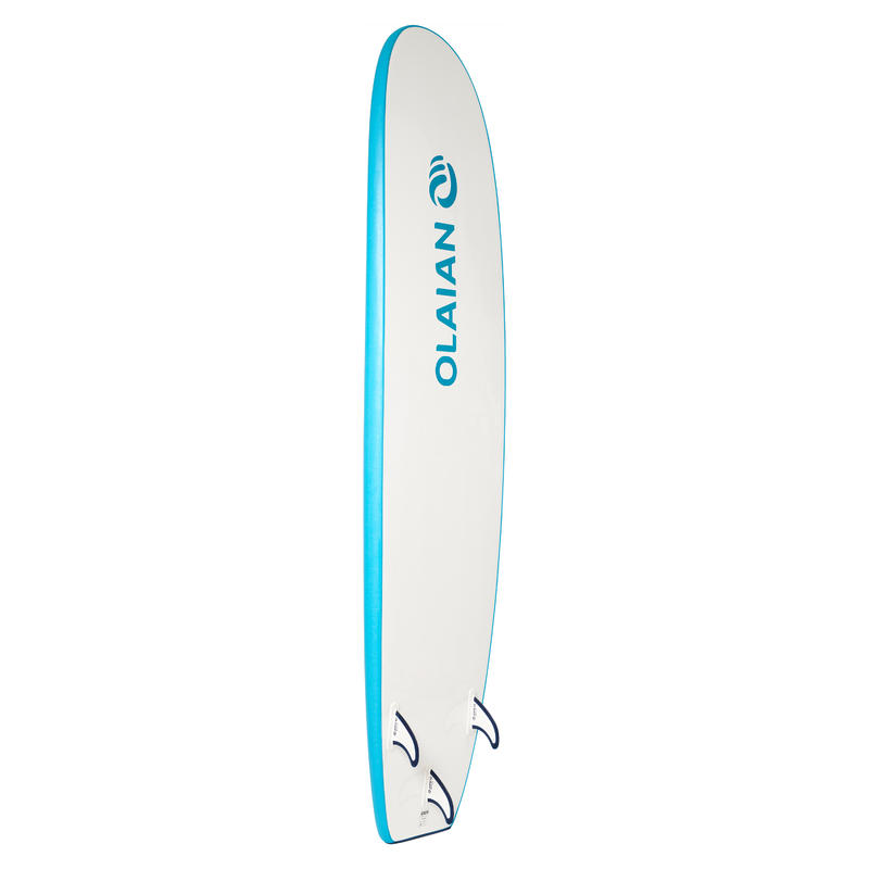 FOAM SURFBOARD 100 8'2" Supplied with a leash and 3 fins. Decathlon