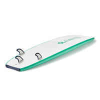 FOAM SURFBOARD 100 7'5” Comes with a leash and 3 fins.