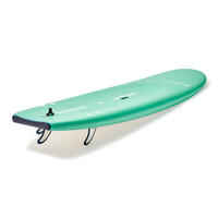 FOAM SURFBOARD 100 7'5” Comes with a leash and 3 fins.