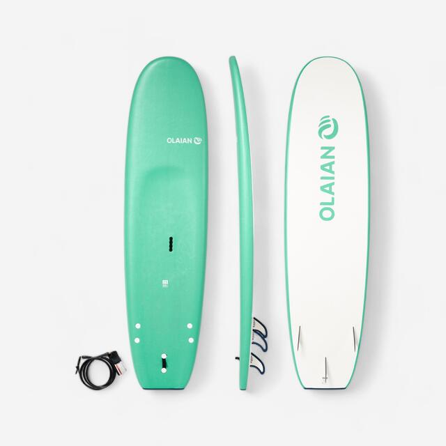 OLAIAN Tabla de surf 100 7'5" incluye leash y 3 quillas